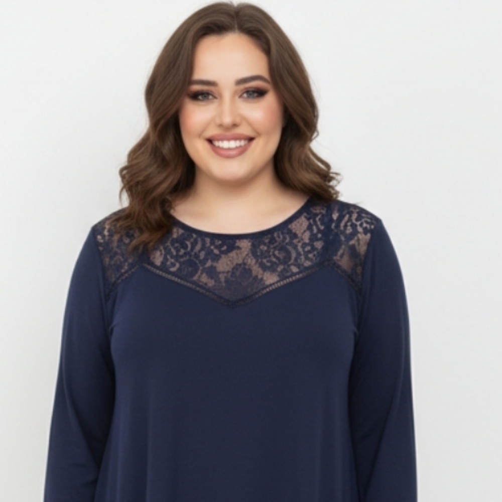 Sonoma Blue Relaxed Asymmetrical Blouse
